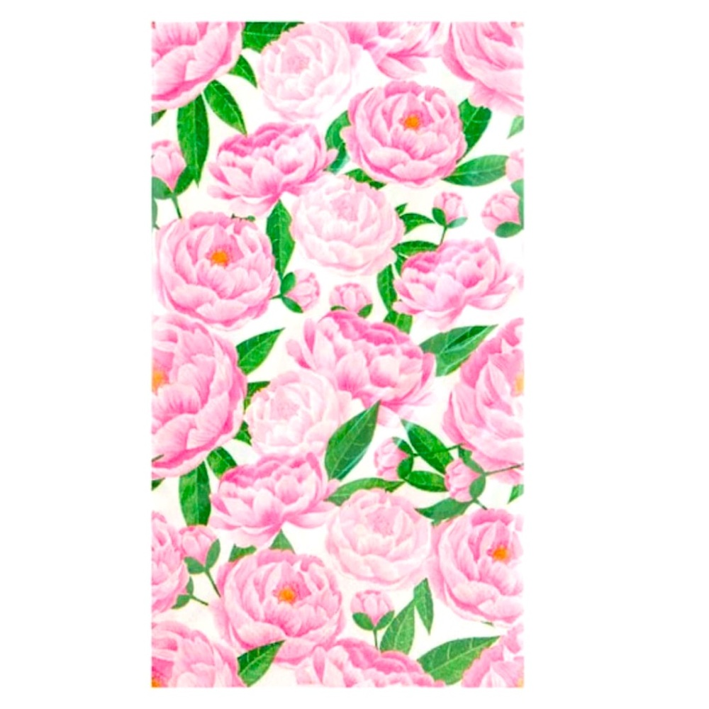 Set of 24 Peonies Guest Towels Hostess Napkins